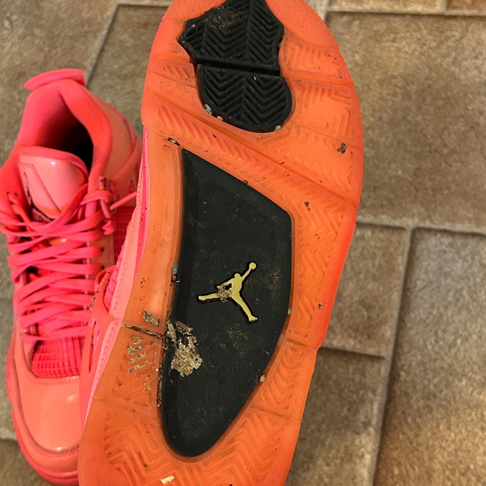 Nike Air Jordan 4 Retro Hot Punch Pink Women's - Picture 15 of 16